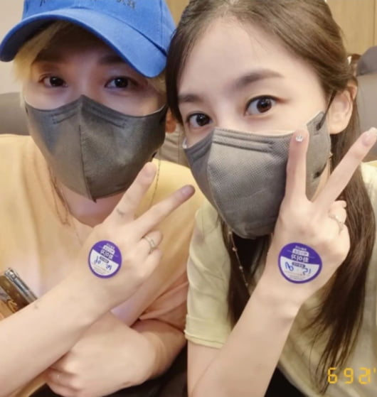 슈주 성민-김사은./ 사진=인스타그램