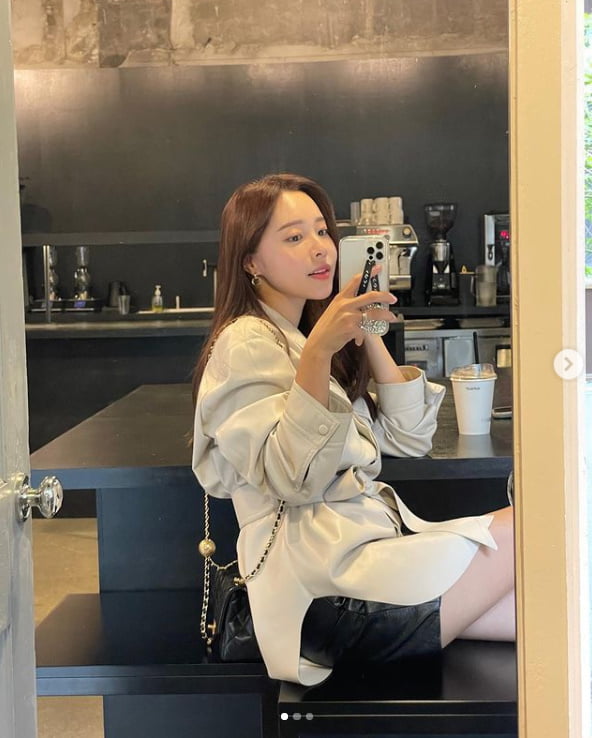 '박성광♥' 이솔이, 여유로운 주말 카페에서 데이트중...달달하네[TEN★]
