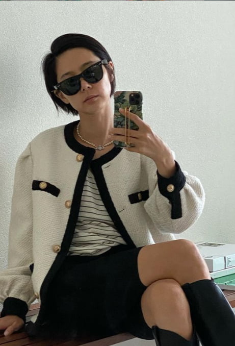 '170cm·48kg' 김나영, 뭘 입어도 찰떡인 애둘맘 [TEN★]