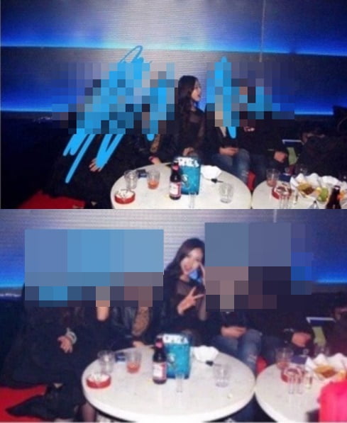 배우 고민시의 과거 미성년자 시절 음주 현장/ 사진=온라인 커뮤니티 캡처