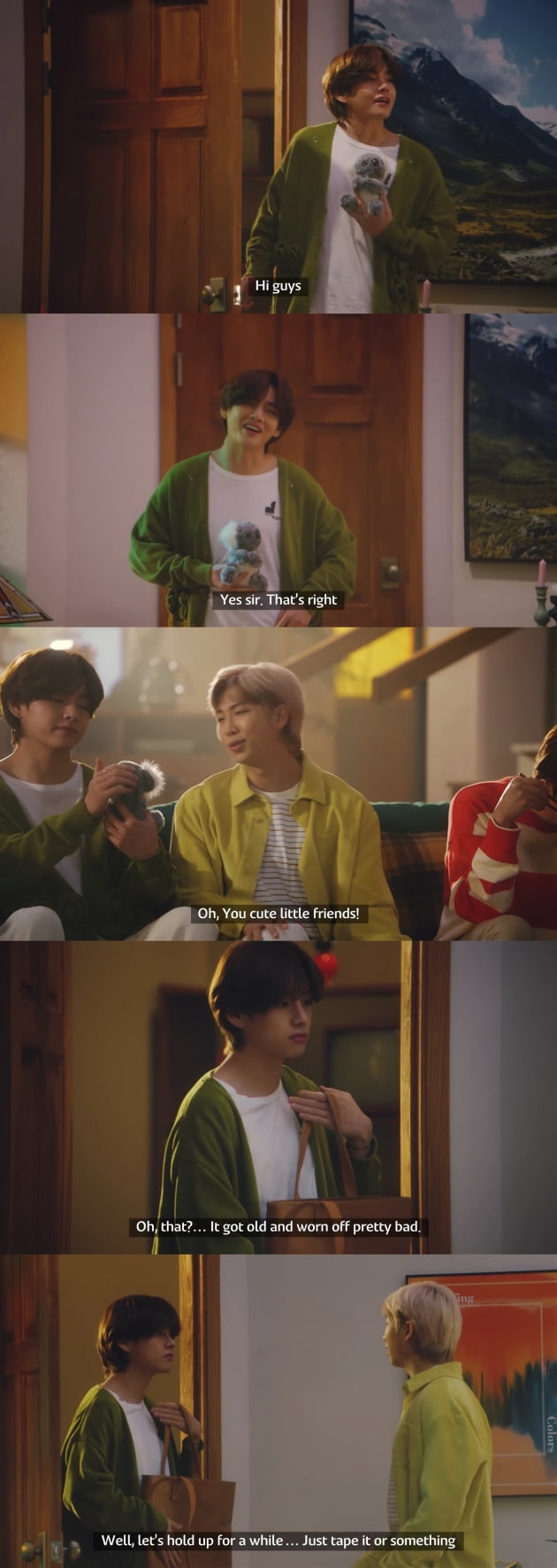 방탄소년단 뷔, 자연스러운 생활 연기가 돋보이는 시트콤 도전! '연기자 김태형'
