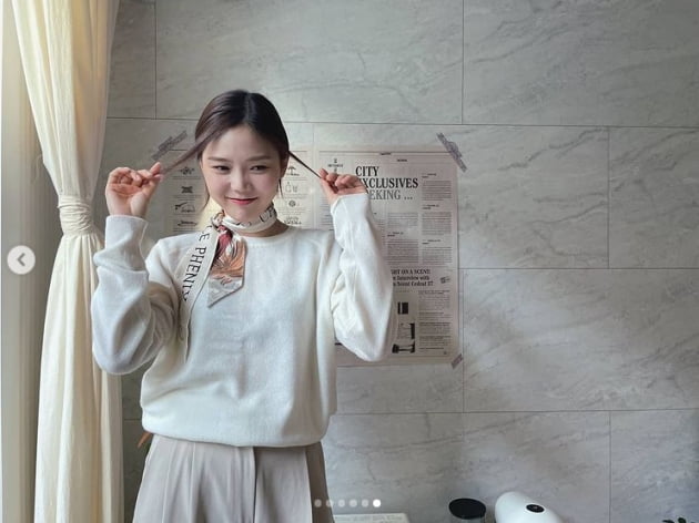 오마이걸 효정, 여친짤의 정석...청순 러블리[TEN★]
