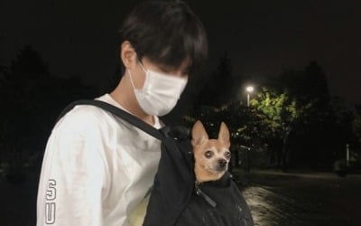 이민호, 반려견과 산책 중 위기 봉착…무슨 일? [TEN★]