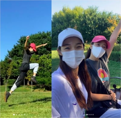"땀흠뻑" 소유진, '애셋맘'이 이렇게 날렵하다니…"마구마구 달리기" [TEN★]