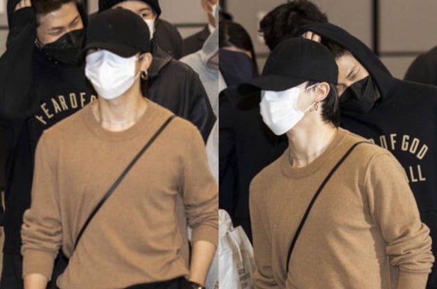 '공항에 입고만 가면 품절' 방탄소년단 지민, 입국 때 입은 149만원 니트도 즉시 품절