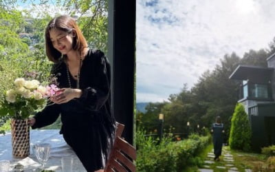 '쌍둥이 임신' 성유리, 2층 대저택서 태교 전념…산책로도 예술이네 [TEN★]