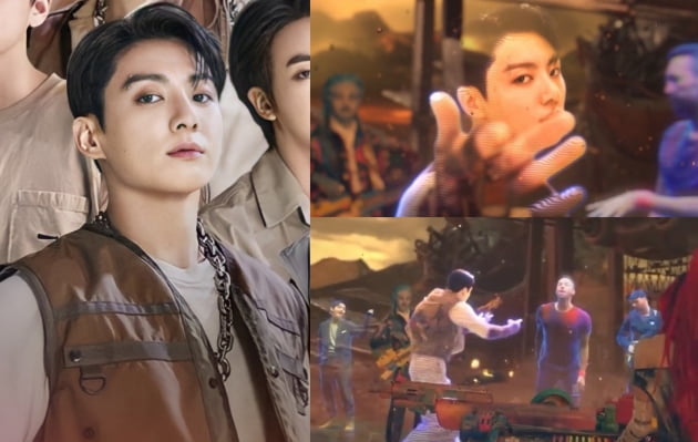 방탄소년단 정국 'My Universe' MV SF 영화 속 주인공 아우라..'크리스 마틴'과 환상 호흡