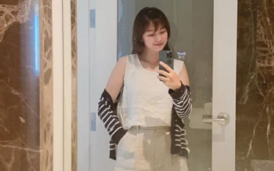 '정형돈♥' 한유라, 하와이 가더니 얼굴 확 폈네…살 더 빠진 듯 [TEN★]
