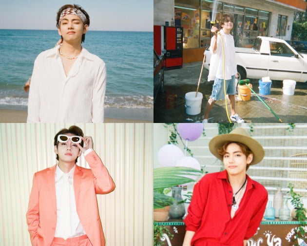 방탄소년단 뷔, 카멜레온 매력으로 필름카메라도 화보로...본투비 슈퍼스타