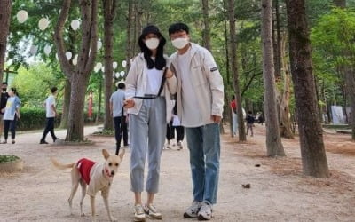 박휘순♥천예지, 달달한 남이섬 데이트…설렘 가득한 신혼 [TEN★]