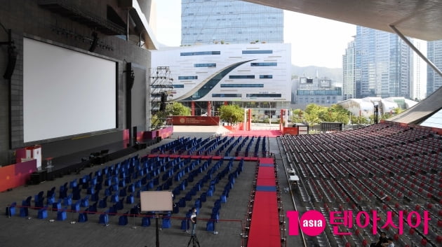 [TEN 포토] 제26회 BIFF 개막 앞두고 분주한 영화의 전당