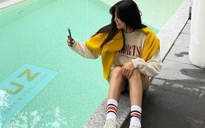 '49kg' 김성은, 숏팬츠가 헐렁한 11자 각선미…애셋맘 아닌 대학생 같아 [TEN★]