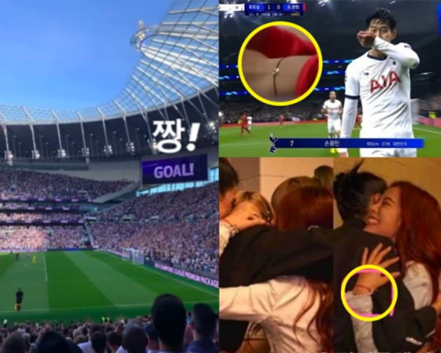 누리꾼이 제기한 손흥민, 지수의 열애설 증거/ 사진=온라인 커뮤니티 캡처