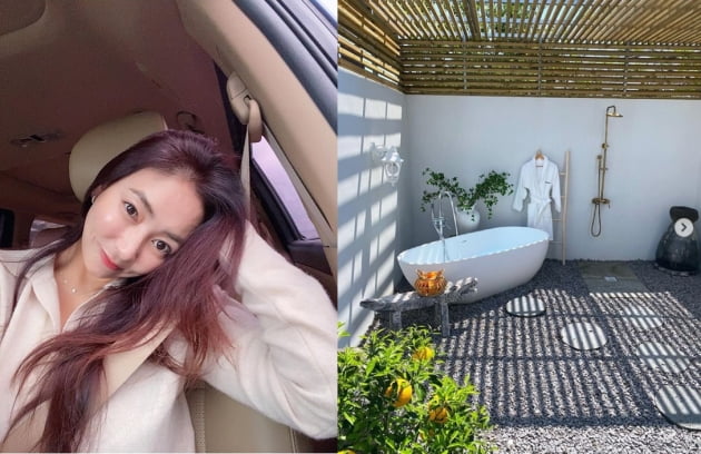 진재영, 하늘 보이는 럭셔리한 반신욕...클라스가 남달라 [TEN★]
