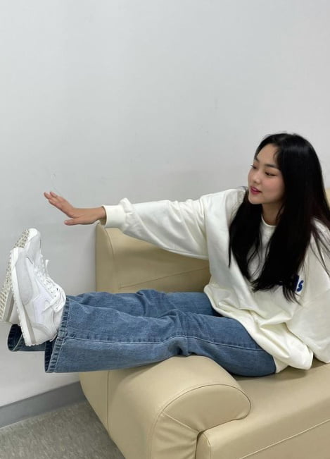 강미나, 오랜만에 신났네…자체발광 아기 피부 [TEN★]