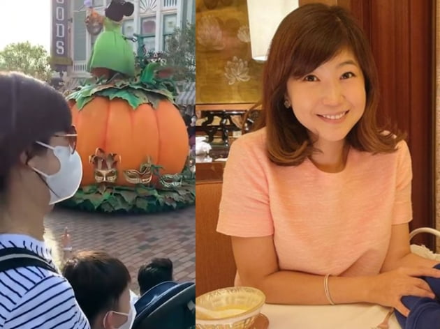 '홍콩댁' 강수정 "♥남편, 내 어깨춤 몰래 찍음"…디즈니랜드 퍼레이드에 신난 애엄마 [TEN★]