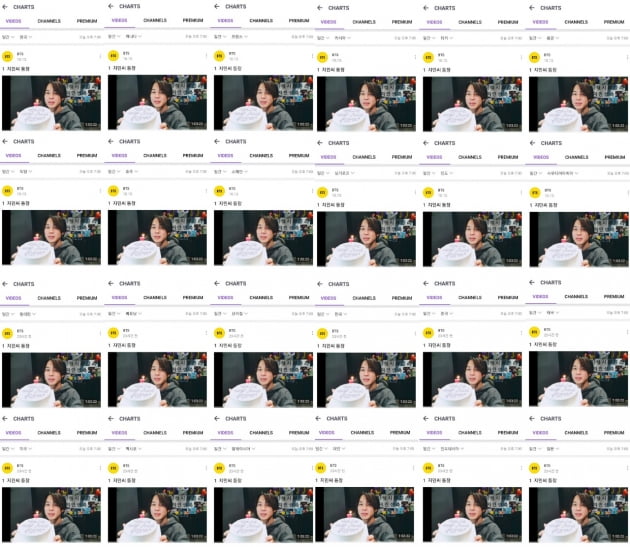 방탄소년단 지민 생일 VLIVE, 일간+주간+월간 1위 인기 폭발