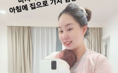 '세쌍둥이 출산' 황신영, 105kg→70kg대 코앞…"집에 가자 삼둥아" [TEN★]