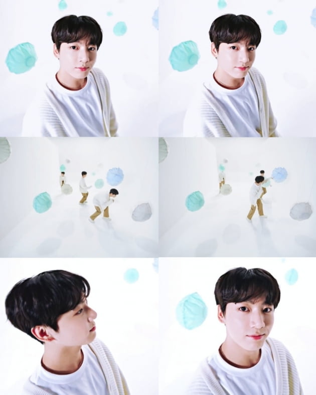 방탄소년단 정국 '에어백'에 해맑은 영혼까지 맑은 순수 미남 자태