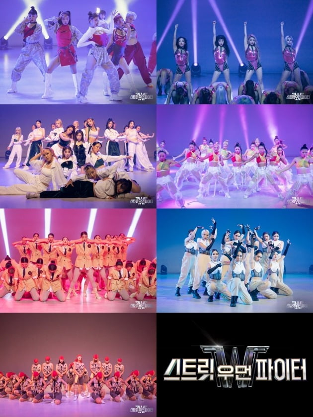 '스우파' 메가크루미션 YGX, 라치카, 원트, 코카N버터, 프라우드먼, 홀리뱅, 훅 (좌상부터 우하) ./사진제공=엠넷
