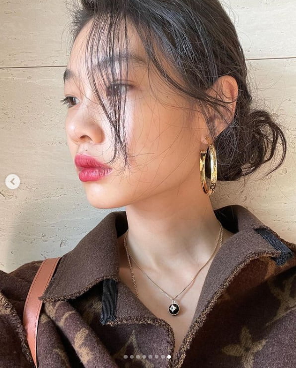 '오징어 게임' 정호연, 명품 L사 머리부터 발끝까지...글로벌 배우 맞네[TEN★]