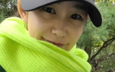 '오지호♥' 은보아, "얼어 죽을 뻔" 형광 연두색 목도리에 작은 얼굴이 쏙[TEN★]
