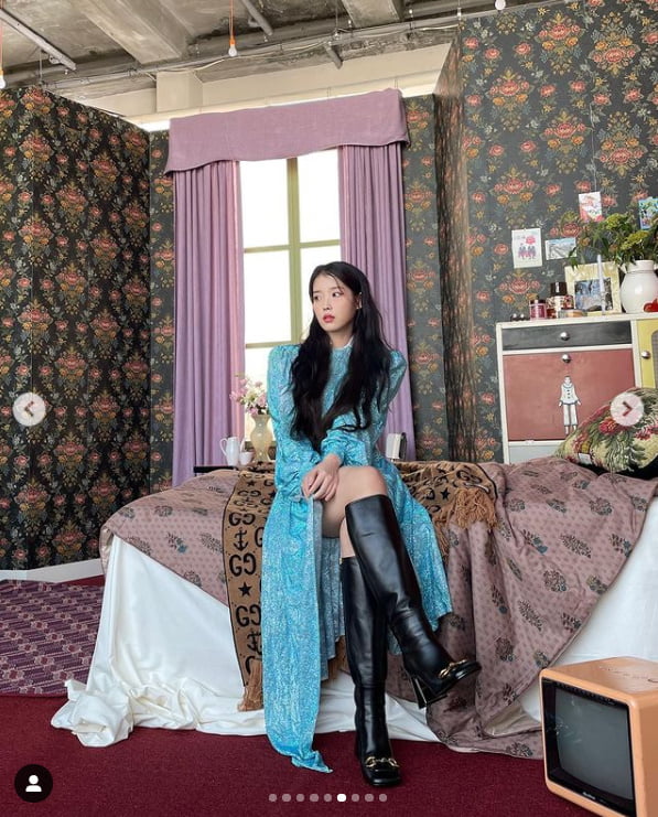 아이유, 뭘 입어도 빛나...겨울왕국 엘사 강림[TEN★]
