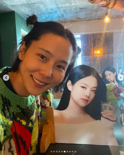 '싱글맘' 김나영, 블랙핑크 제니와 셀카…행복한 '덕후' [TEN★]