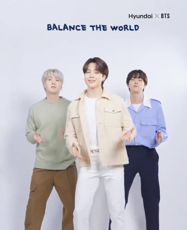 방탄소년단 지민, 완판부르는 찜간지 춤선…현대차 ‘탄소중립’ 챌린지 후 '또! 품절대란'