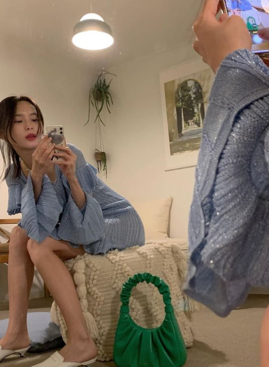 '개코 ♥' 김수미, 아들맘 맞아? 연예인 뺨치는 미모+각선미 [TEN★]