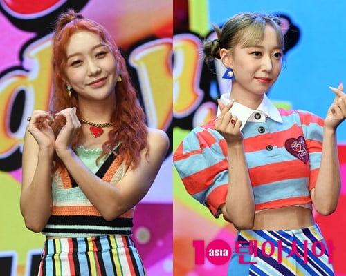 시크릿넘버 민지(왼쪽), 주 / 사진=텐아시아DB