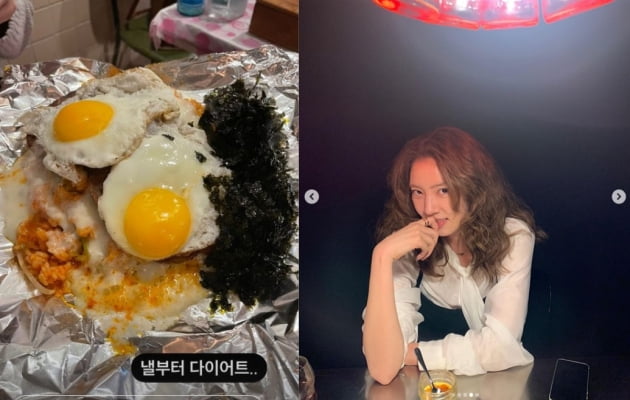 손담비, 먹방 귀재 등극...낼부터 다이어트[TEN★]