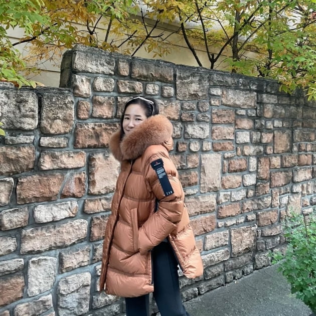 '오지호♥' 은보아, 패딩 후드에 쏙 들어가는 작은 얼굴…러블리 미소 [TEN★]