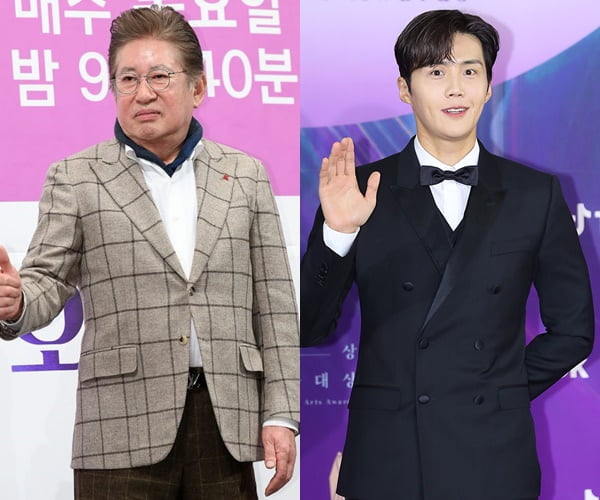 배우 김용건(왼쪽)과 김선호/ 사진=텐아시아 DB, 백상예술대상
