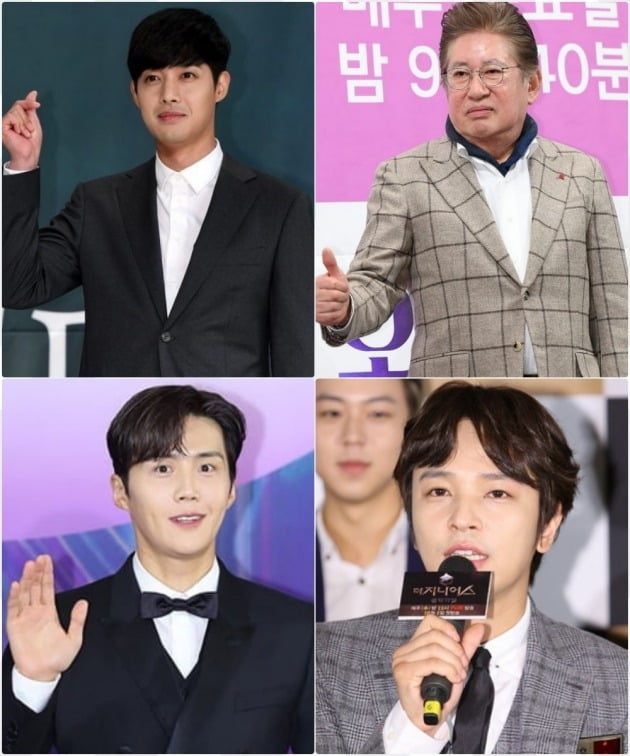 김현중(왼쪽 위 시계방향), 김용건, 김정훈, 김선호./사진=텐아시아 DB