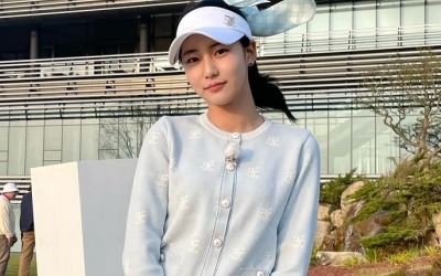 박연수 15살 딸 송지아, 하늘색 니트 셋업 입으니 골프 모델…청순+화사 [TEN★]
