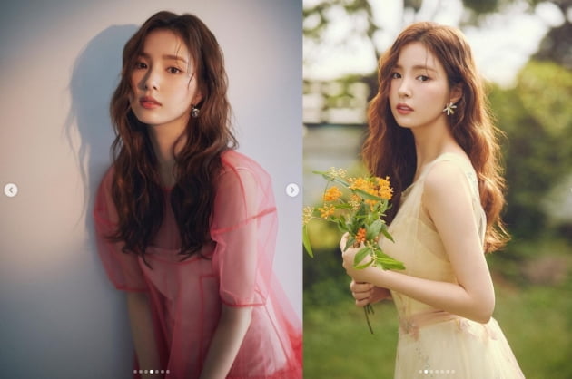 "우산 쓰지마 꽃에 물 줘야 해"…신세경, 미모 성수기[TEN★]
