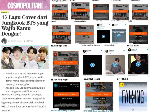 "목소리가 기적"…'이런 엔딩'→'Falling' 꼭 들어야 할 BTS 정국 커버 17곡
