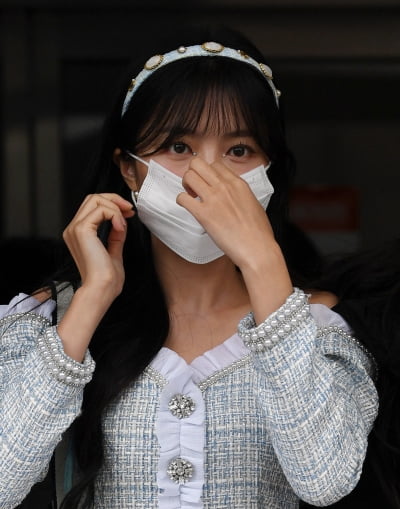 [TEN 포토] 라붐 해인 '마스크 뒤 오똑한 콧날'