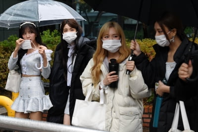 [TEN 포토] 라붐 '리허설이늦었는데'