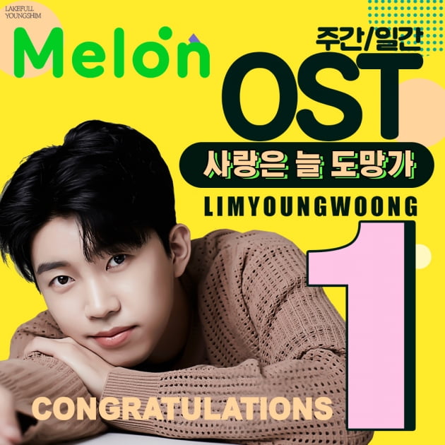 임영웅, '사랑은 늘 도망가'…멜론 OST 일간·주간 1위