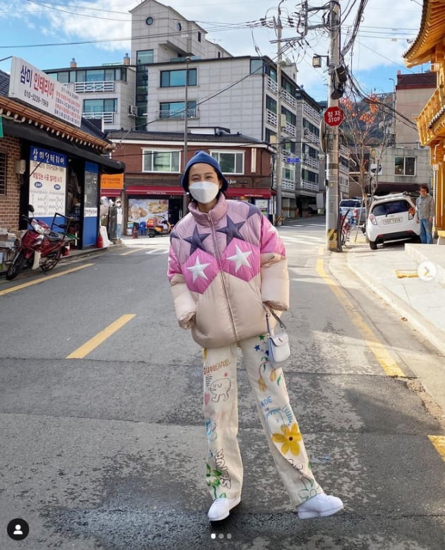 '싱글맘' 김나영, 감각적인 패션감각...가을부터 기다린 패딩[TEN★]