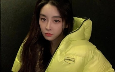 '강타♥' 정유미, 옆구리도 안 시릴 텐데 레몬 패딩 광고에 시무룩 "추워졌군" [TEN★]