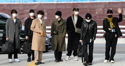 [TEN 포토] 방탄소년단 '미국 스케줄 떠나요'