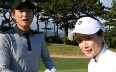 홍은희, ♥유준상 닮아 남다른 승부욕…팽팽한 혼성 경기 ('찐친골프')