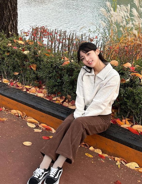 '22살' 정다빈, 아직도 아이스크림 소녀의 풋풋함 [TEN★]