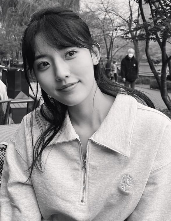 '22살' 정다빈, 아직도 아이스크림 소녀의 풋풋함 [TEN★]