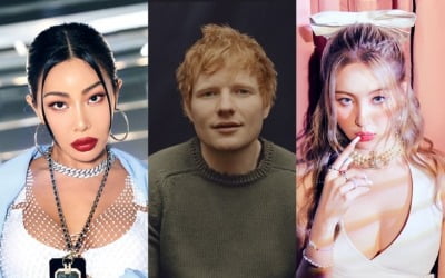 에드 시런, 선미·제시와 입 맞췄다…'Shivers' 공개