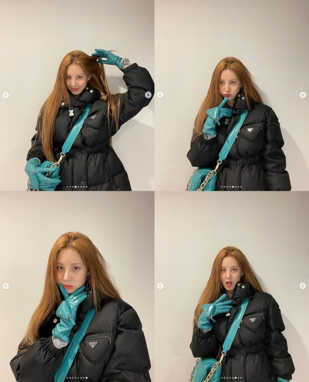 서현, 러블리한 윙크~...명품 P사 패딩[TEN★]