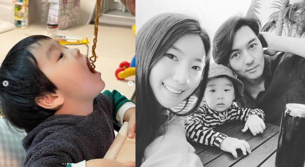'이필모♥' 서수연, 子 세살에 라면...사랑스러운 아기새[TEN★]